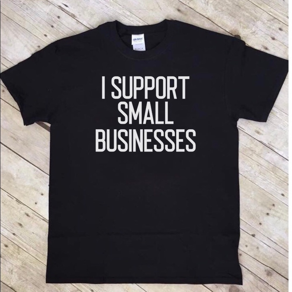 Support small businesses custom unisex T-shirt